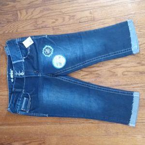 Mid Rise girls denim pants,Size 7,Blue